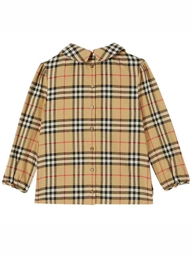 12th Anniversary Kids CAROLE Check Shirt Archive Beige 8032738 - BURBERRY - BALAAN 3