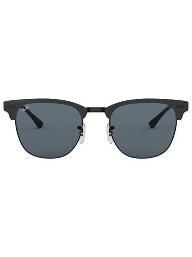 Eyewear Clubmaster Metal Sunglasses Black Blue - RAY-BAN - BALAAN 1