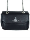 ORB Chain Small Shoulder Bag Black - VIVIENNE WESTWOOD - BALAAN 3