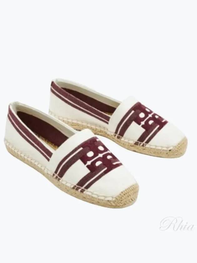 Logo Cotton Espadrille Dark Red - TORY BURCH - BALAAN 2