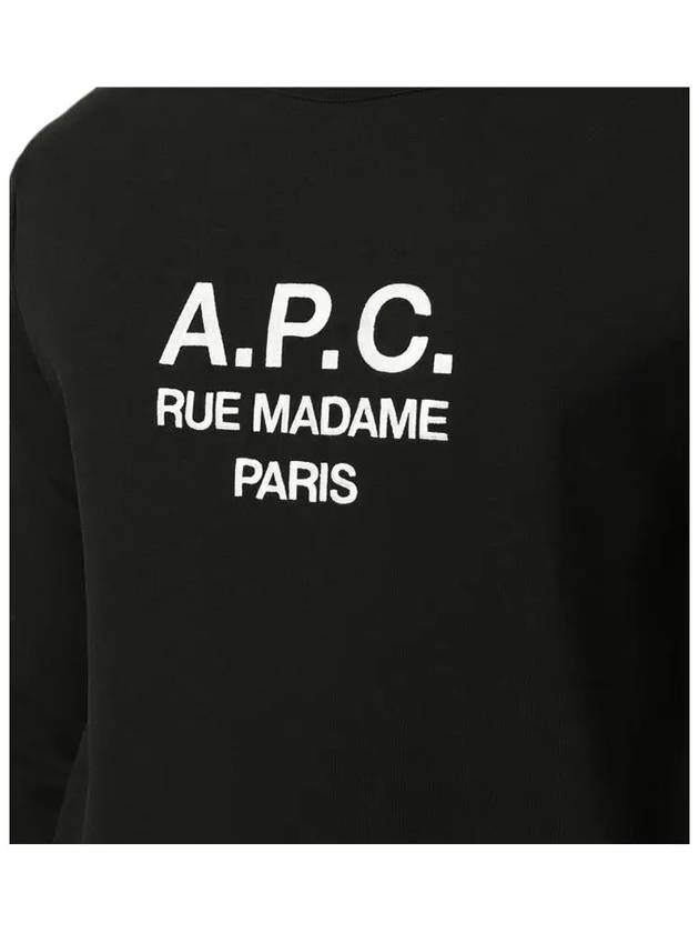 Rufus Embroidery Logo Sweatshirt Black - A.P.C. - BALAAN 5