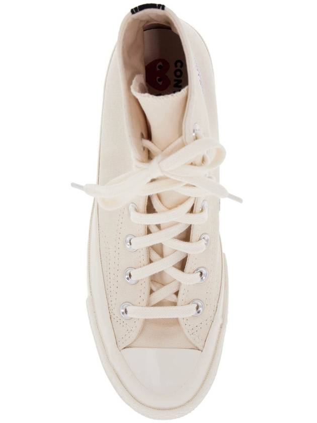 COMME DES GARÇONS PLAY CONVERSE HI TOP SMALL RED HEART - COMME DES GARCONS PLAY - BALAAN 3