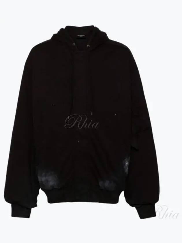 Back Logo Padded Bomber Jacket Black - BALENCIAGA - BALAAN 2