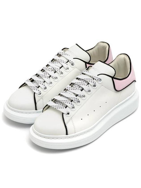 Oversized Pink Tab Low-Top Sneakers White - ALEXANDER MCQUEEN - BALAAN 2