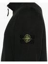 Logo Half Zipper Sweatshirt Black - STONE ISLAND - BALAAN 6