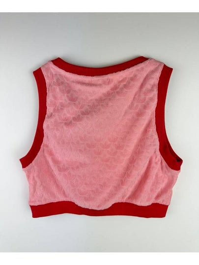 Cropped Monogram Tank Top IB2041 Pink WOMENS - ADIDAS - BALAAN 2