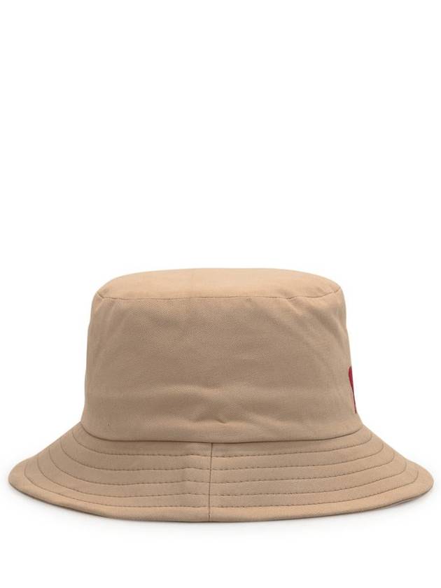 De Coeur Embroidered Bucket Hat Sand - AMI - BALAAN 3