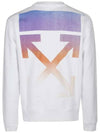 Men's Degrade Arrow Slim Fit Sweatshirt White - OFF WHITE - BALAAN.