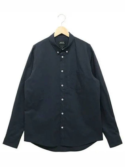 Edouard Long Sleeve Shirt Black - A.P.C. - BALAAN 2