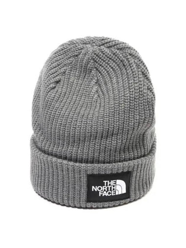 Salty Lined Ribbed Acrylic Beanie Grey - THE NORTH FACE - BALAAN 1