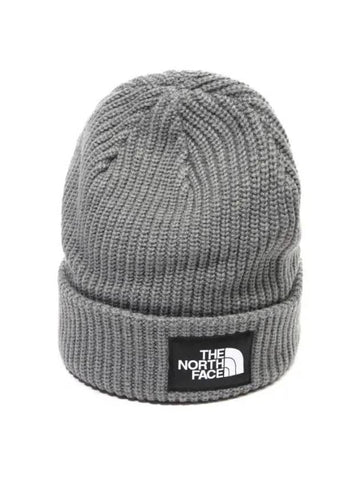 Salty Lined Ribbed Acrylic Beanie Grey - THE NORTH FACE - BALAAN 1