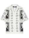 Allover Print Bowling Cotton Short Sleeve Shirt White Black - JACQUEMUS - BALAAN 2