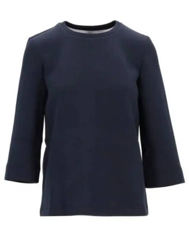 Cambra Cotton Jersey Short Sleeve T-Shirt Dark Blue - MAX MARA - BALAAN 2