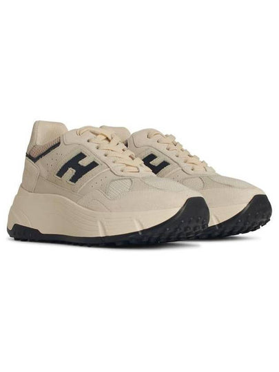 Hogan 'H669' Beige Leather Sneakers - HOGAN - BALAAN 2