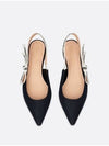 Women's Ballerina Slingback Flat Black - DIOR - BALAAN.