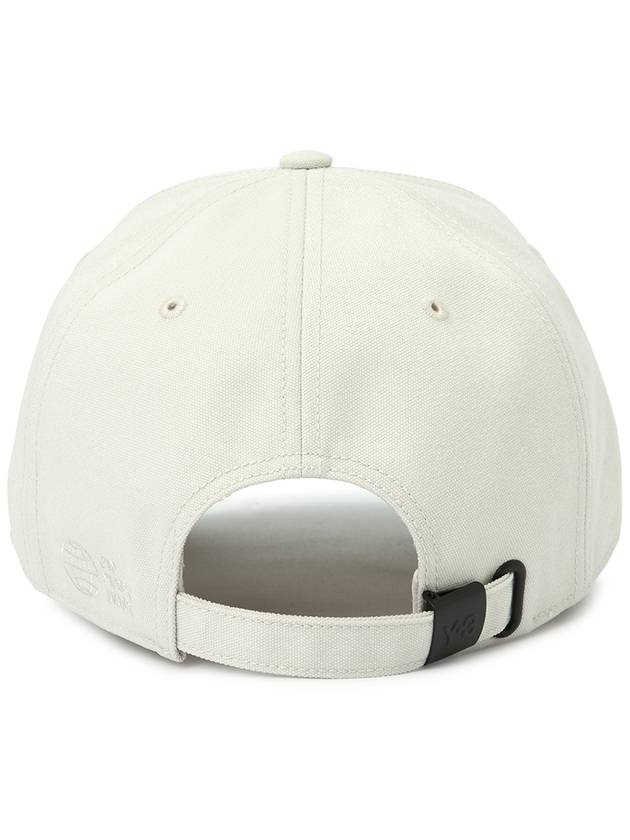 Y 3 Logo H62982 TALC Ball Cap Hat - YOHJI YAMAMOTO - BALAAN 4