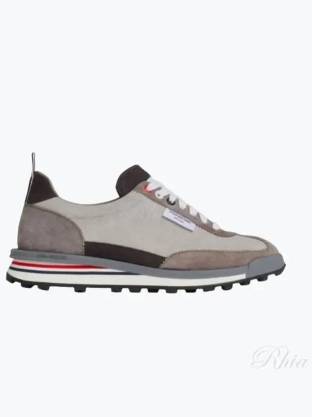 Suede Tech Runner Low Top Sneakers Grey - THOM BROWNE - BALAAN 2