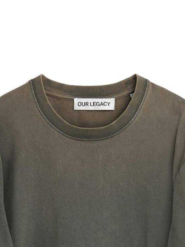 Bleach Effect Long Sleeve T-Shirt Grey - OUR LEGACY - BALAAN 3