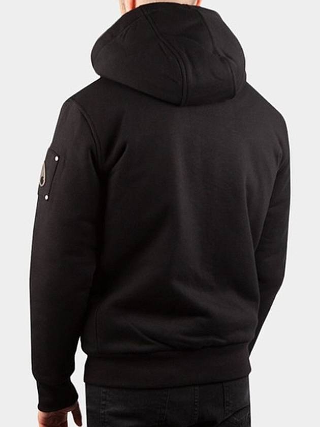 Men's Classic Bunny 2 Zip Up Hoodie Black White - MOOSE KNUCKLES - BALAAN 3