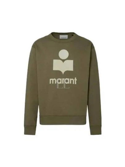 Mikoy Logo Cotton Sweatshirt Moss Green - ISABEL MARANT - BALAAN 2