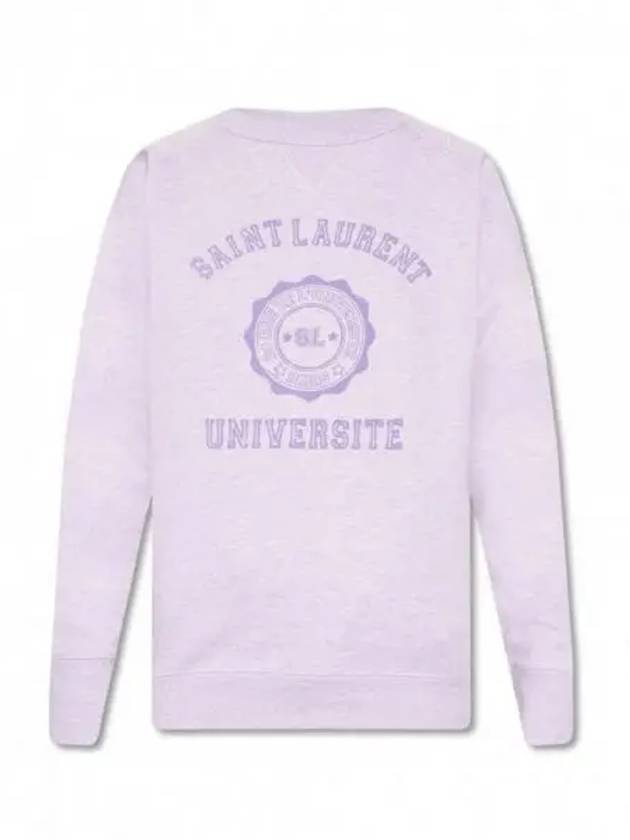 University Logo Sweatshirt Lilac - SAINT LAURENT - BALAAN 2