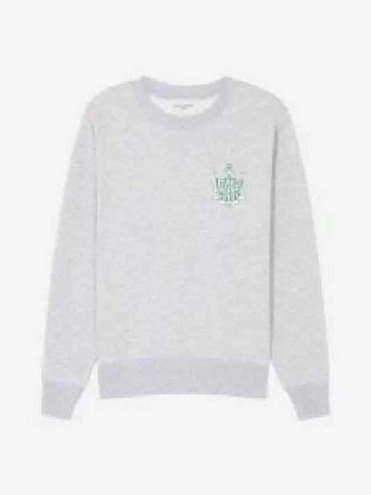 Logo Comfort Sweatshirt Light Grey Melange - MAISON KITSUNE - BALAAN 2