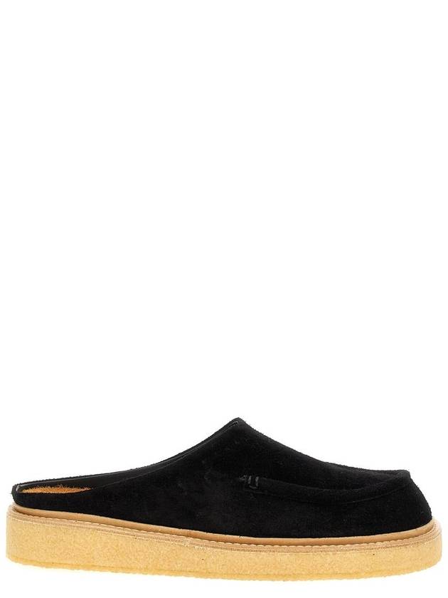 Suede Slippers Black - MARNI - BALAAN 2