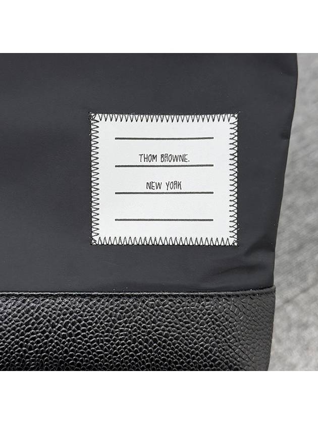 Nylon Large Zip Pouch Bag Black - THOM BROWNE - BALAAN 9