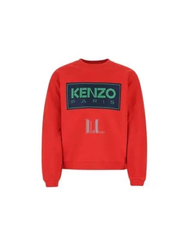 Box Logo Sweatshirt Red - KENZO - BALAAN 2