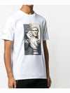 case plaster print short sleeve t-shirt white - NEIL BARRETT - BALAAN 4