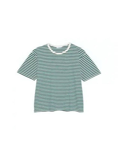 NANAMI AmiCA 24 COOLMAX Stripe Jersey Tee SUHS425 GN T shirt - NANAMICA - BALAAN 1