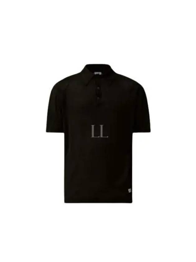 Filo Di Scozia Polo Shirt Black - CP COMPANY - BALAAN 2