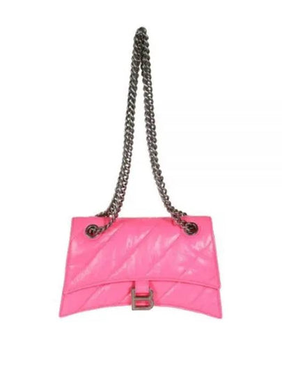 Crush Chain Shoulder Bag Pink - BALENCIAGA - BALAAN 2