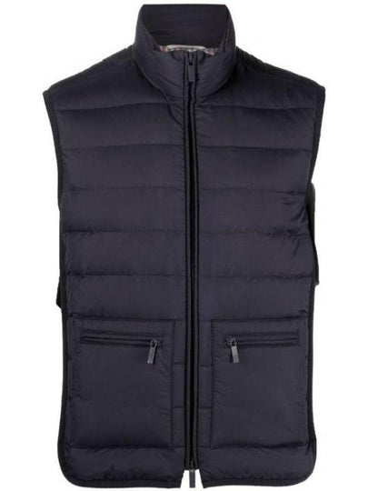 RWB Tab Zip-Up Pocket Vest Navy - THOM BROWNE - BALAAN 2