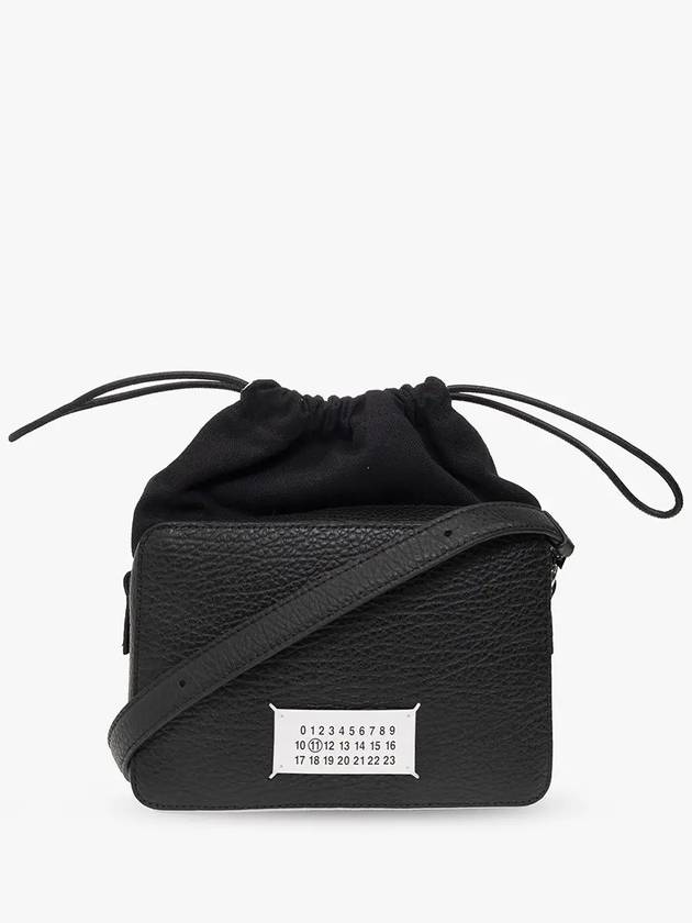 Logo Patch Leather Bucket Cross Bag Black - MAISON MARGIELA - BALAAN 2