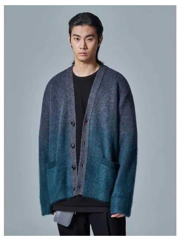 Gradient mohair cardigan green domestic product GM0024051433248 - JUUN.J - BALAAN 1