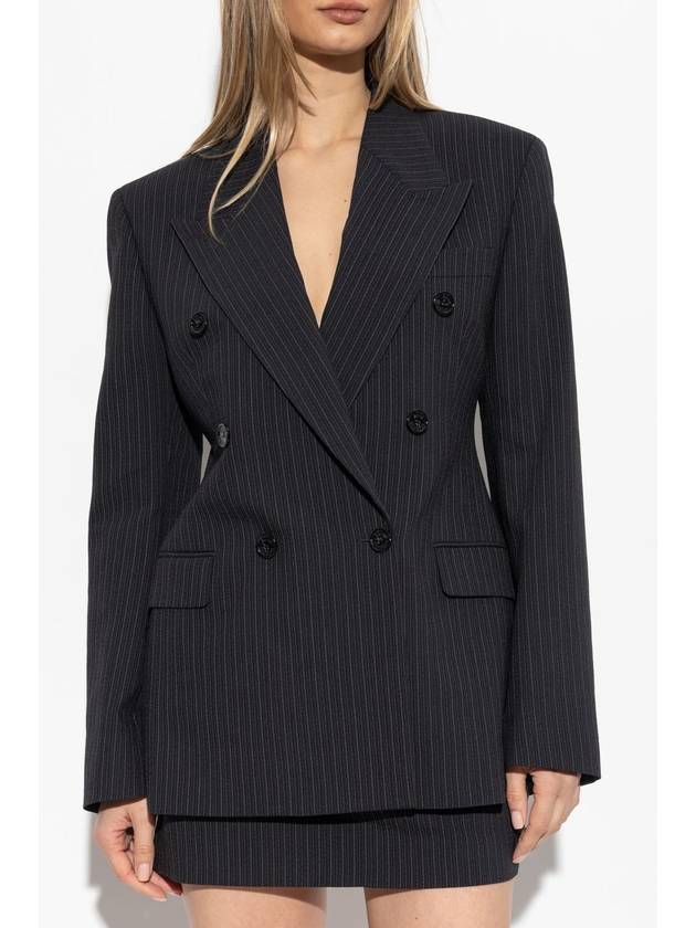 Acne Studios Double-breasted Blazer, Women's, Black - ACNE STUDIOS - BALAAN 3