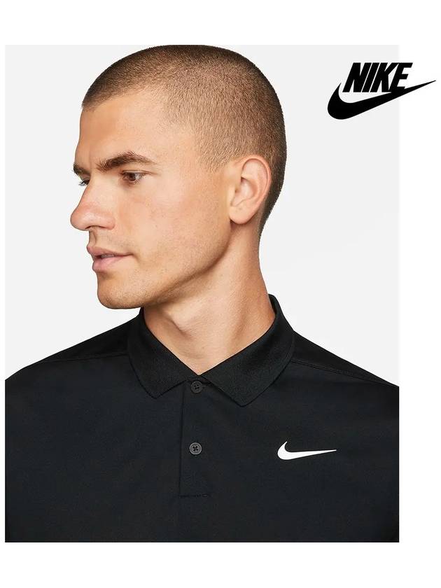 Dri Fit Victory Long Sleeve Polo Shirt Black - NIKE - BALAAN 6