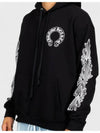 Hooded Horseshoe Floral Black - CHROME HEARTS - BALAAN 6