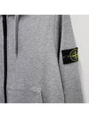 Compass Badge Zip Up Hoodie Grey - STONE ISLAND - BALAAN 6