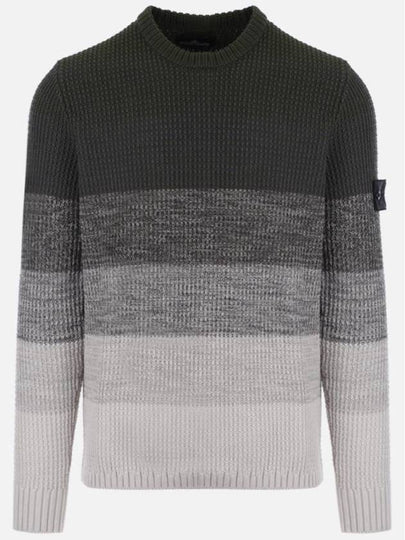 Shadow Wappen Gradient Knit Top Grey - STONE ISLAND - BALAAN 2