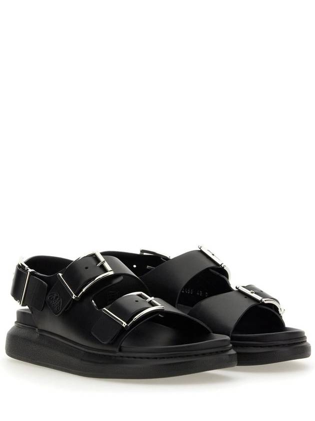 Hybrid Double Buckle Sandals Black - ALEXANDER MCQUEEN - BALAAN 3