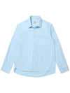 Oxford Long Sleeve Shirt Sky Blue - SOLEW - BALAAN 2