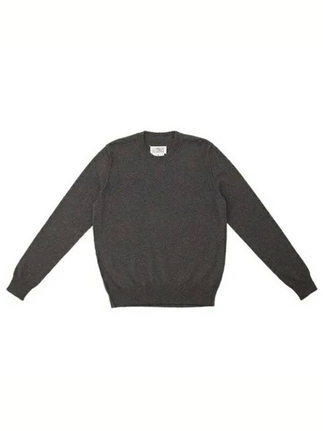 Crew Neck Cashmere Knit Top Grey - MAISON MARGIELA - BALAAN 2