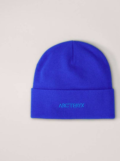 Word Toque Embroidery Logo Beanie Blue - ARC'TERYX - BALAAN 2