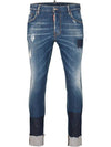 Men's Roll-up Skater Fit Jeans - DSQUARED2 - BALAAN.