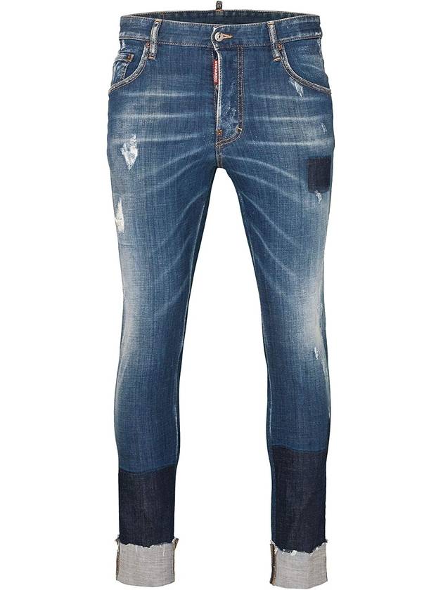 Men's Roll-up Skater Fit Jeans - DSQUARED2 - BALAAN.