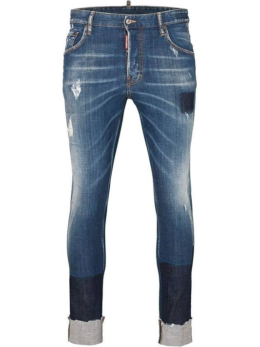 Men's Roll-up Skater Fit Jeans - DSQUARED2 - BALAAN.