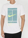 Court Tennis Short Sleeve T-Shirt White - NIKE - BALAAN 2