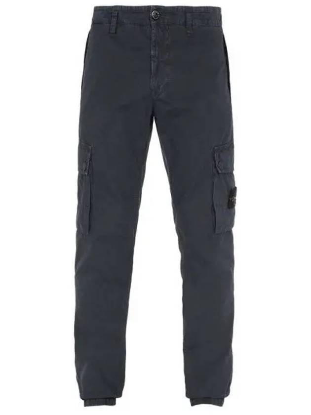 Wappen Patch Old Treatment Slim Fit Cargo Straight Pants Navy - STONE ISLAND - BALAAN 2